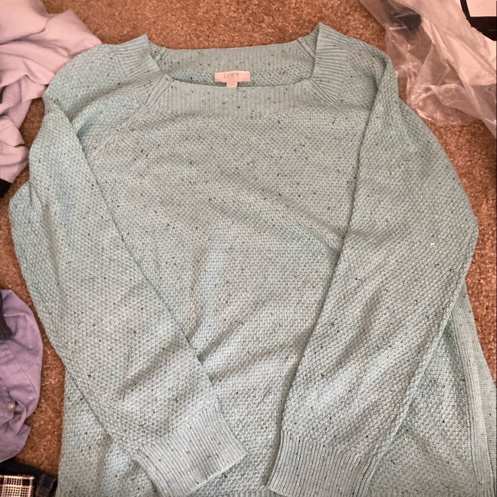 Womens The Loft Blue Sweater